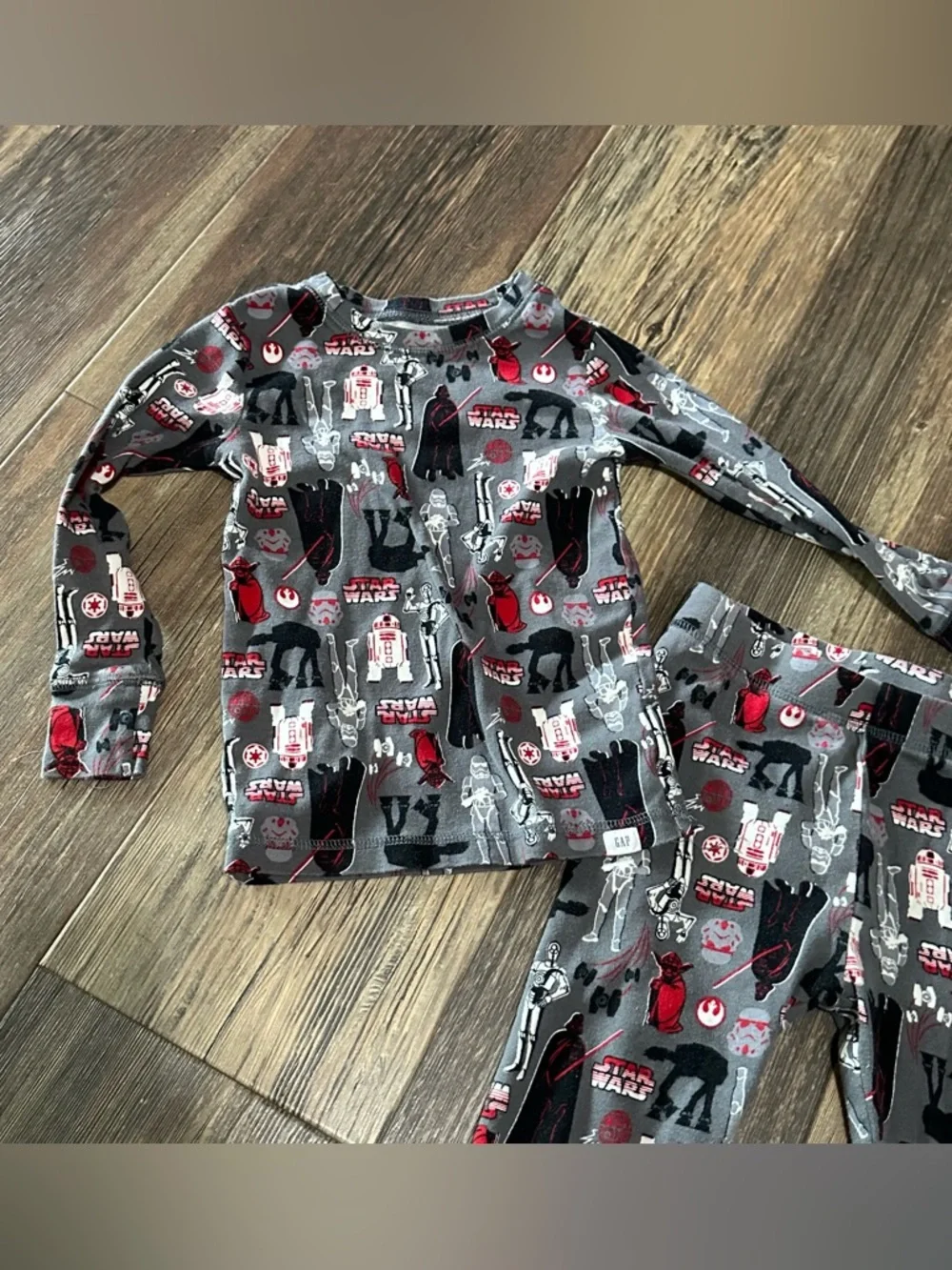 GAP kids Star Wars long John pajama set boys 6 organically grown cotton